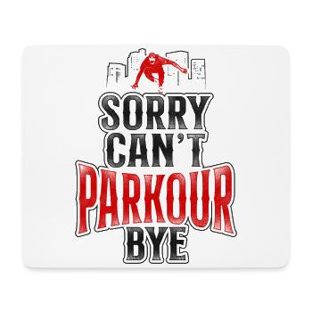 Parkour Free Running Traceur - Mousepad (Querformat) - Weiß - Vorne