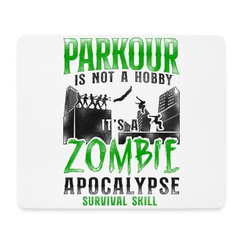 Parkour Free Running Traceur - Mouse Pad (horizontal) - white - Front