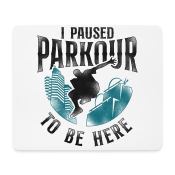 Parkour Free Running Traceur - Mouse Pad (horizontal) - white - Front