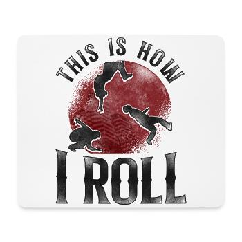 Parkour Free Running Traceur - Mousepad (Querformat) - Weiß - Vorne