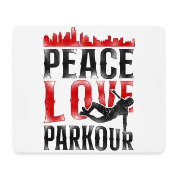 Parkour Free Running Traceur - Mouse Pad (horizontal) - white - Front