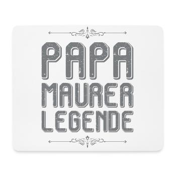 Papa Maurer Legende Lustiger Spruch - Mousepad (Querformat) - Weiß - Vorne