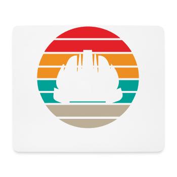 Maurer Retro - Mousepad (Querformat) - Weiß - Vorne