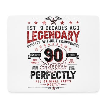 Vintage Legendary - Aged perfectly 90th birthday - Mouse Pad (horizontal) - white - Front