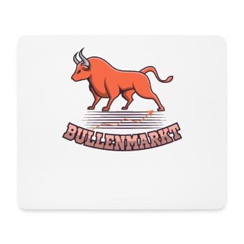 Bullenmarkt Aktienmarkt Trader Börse - Mousepad (Querformat) - Weiß - Vorne