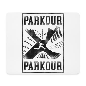 Parkour Free Running Traceur - Mouse Pad (horizontal) - white - Front