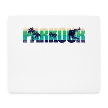 Parkour Free Running Traceur Retro - Mousepad (Querformat) - Weiß - Vorne