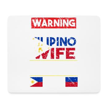 Philippines Filipina Flag Woman Marriage I Gift - Mouse Pad (horizontal) - white - Front
