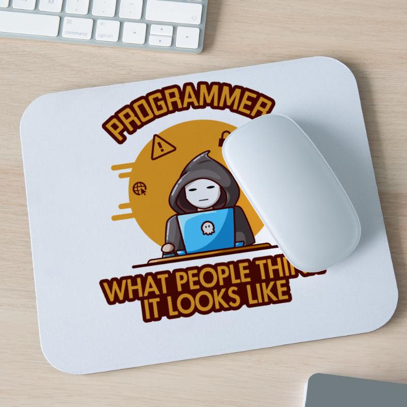 Programmer Looks Like Engineer Full Stack Mouse Pad (horizontal)