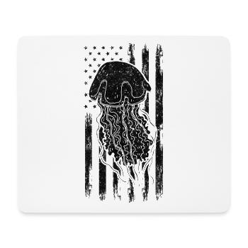 USA Flag Jellyfish American Flag Jellyfish - Mouse Pad (horizontal) - white - Front