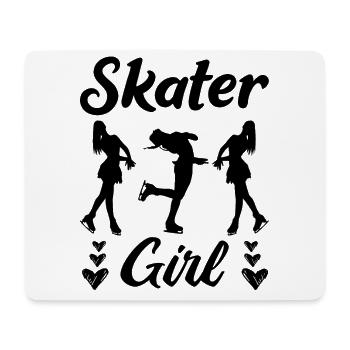 Skater Girl Funny Ice Skating - Mouse Pad (horizontal) - white - Front