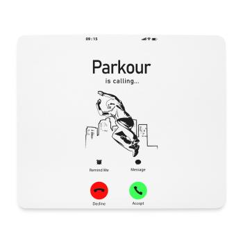 Parkour Free Running Traceur Phone - Mouse Pad (horizontal) - white - Front