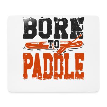 Canoe Canoeing Vintage Retro Born - Mousepad (Querformat) - Weiß - Vorne