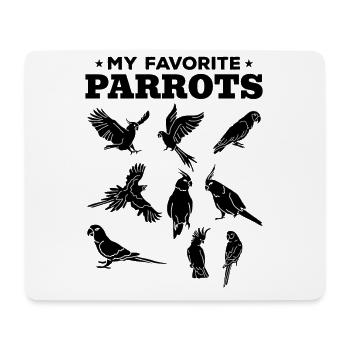 Cockatiel Ara Kakadu Perruche My - Tapis de souris (format paysage) - blanc - Devant