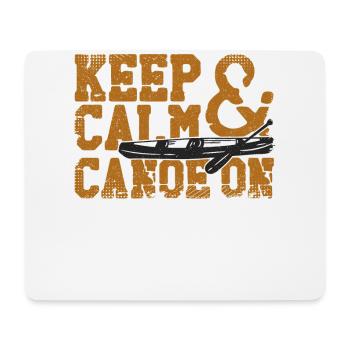 Canoe Canoeing Vintage Keep Calm - Mousepad (Querformat) - Weiß - Vorne