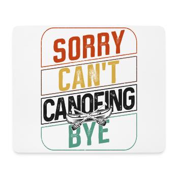Canoe Canoeing Retro Vintage Sorry - Mousepad (Querformat) - Weiß - Vorne