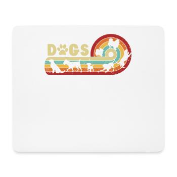 Wauwau Rüde Vierbeiner Hundebesitzer Hund - Mousepad (Querformat) - Weiß - Vorne