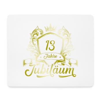 13 Zahl Kranz - Mousepad (Querformat) - Weiß - Vorne