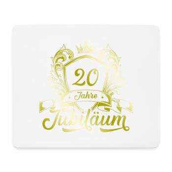 20 Zahl Kranz - Mousepad (Querformat) - Weiß - Vorne