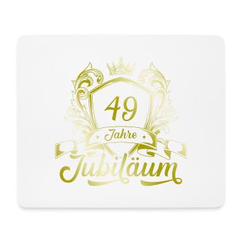 49 Zahl Kranz - Mousepad (Querformat) - Weiß - Vorne
