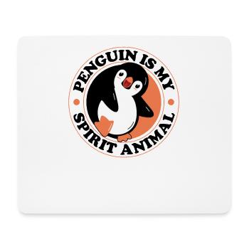 Penguin is my Spirit Animal Sea Bird King Emperor - Mouse Pad (horizontal) - white - Front