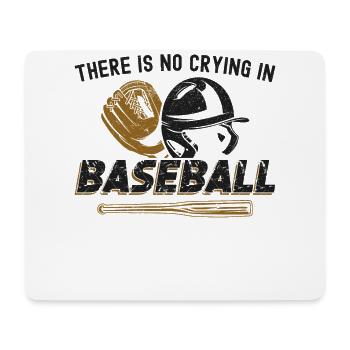 Baseball Fan Vintage There Is No - Mousepad (Querformat) - Weiß - Vorne