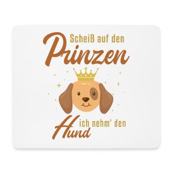 Ich nehm den Hund Teckel Dachshund Hund - Mousepad (Querformat) - Weiß - Vorne