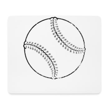 Baseball Fan - Mousepad (Querformat) - Weiß - Vorne