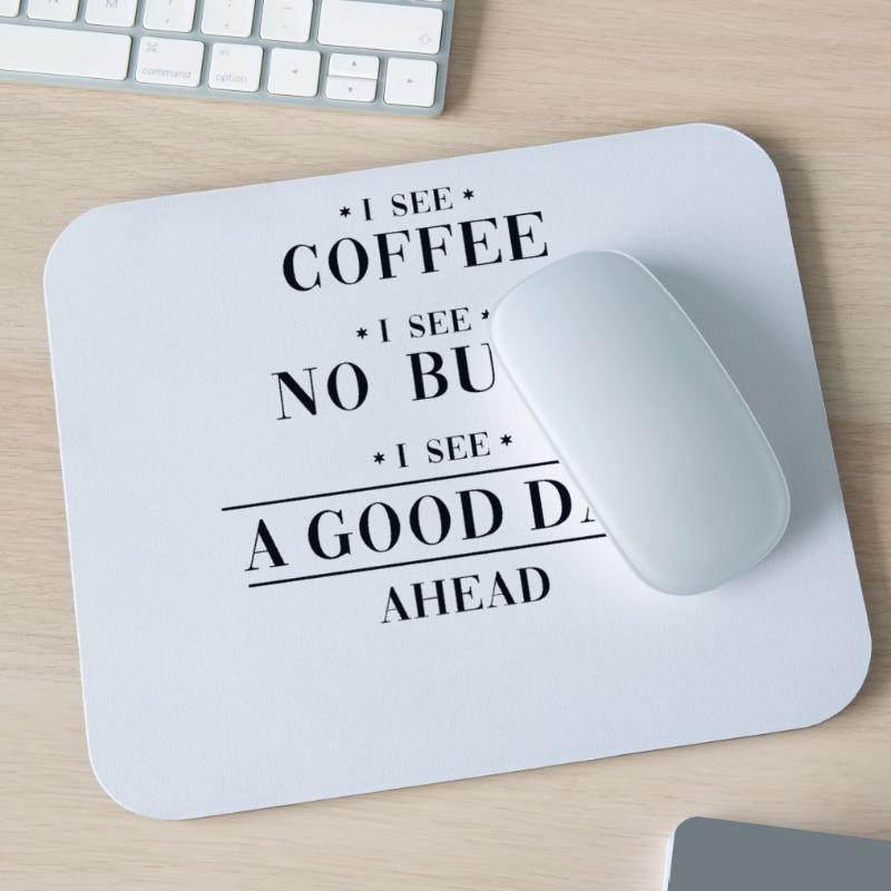 Coffee No Bugs Good Day Developer Coder Programmer Tapis de souris (format paysage)