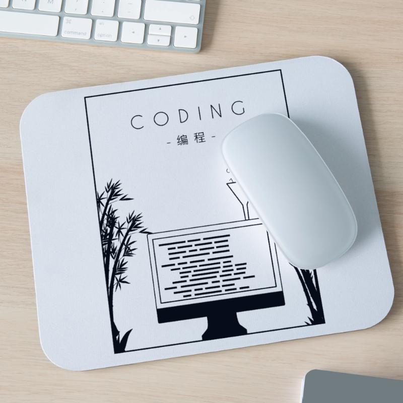 Coding Chinese Hanzi Developer Coder Programmierer Mousepad (Querformat)