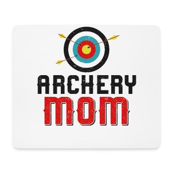 Archery Bow Archer Mom Mother - Mousepad (Querformat) - Weiß - Vorne