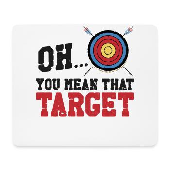 Archery Bow Archer Vintage Target - Mousepad (Querformat) - Weiß - Vorne