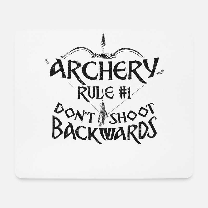 Archery Bow Archer Compound Bow - Mousepad (Querformat) - Weiß