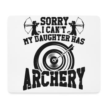 Archery Bow Archer Mom Mother - Mouse Pad (horizontal) - white - Front