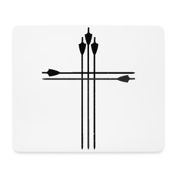 Archer Archer Archer Foi Jésus - Tapis de souris (format paysage) - blanc - Devant