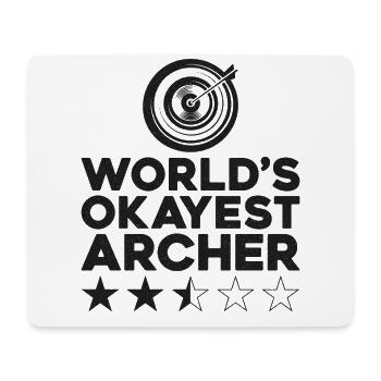 Archery Bow Archer Target World's - Mousepad (Querformat) - Weiß - Vorne