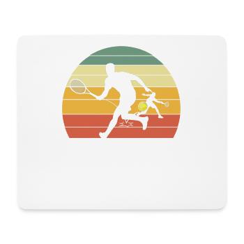 paddle tennis paddleball padel tennis joueur de - Tapis de souris (format paysage) - blanc - Devant