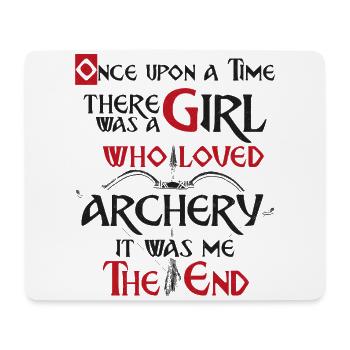 Archery Bow Archer Vintage Once - Mouse Pad (horizontal) - white - Front