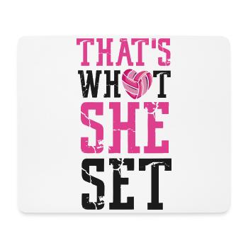 Volleyball Player Team Girl That's - Mousepad (Querformat) - Weiß - Vorne