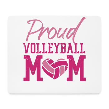 Joueuse de volleyball Équipe Maman Mère - Tapis de souris (format paysage) - blanc - Devant
