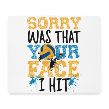 Volleyball Player Team Sorry Was - Mousepad (Querformat) - Weiß - Vorne