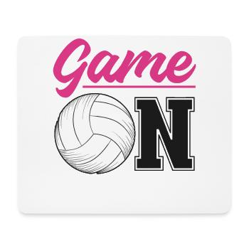 Volleyball Player Team Game On - Mouse Pad (horizontal) - white - Front