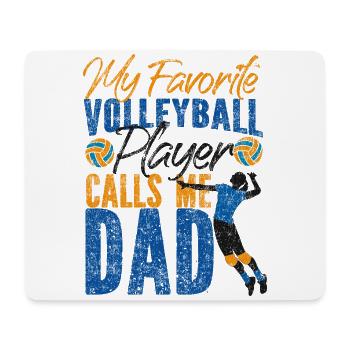 Volleyball Player Team Dad Father - Mouse Pad (horizontal) - white - Front