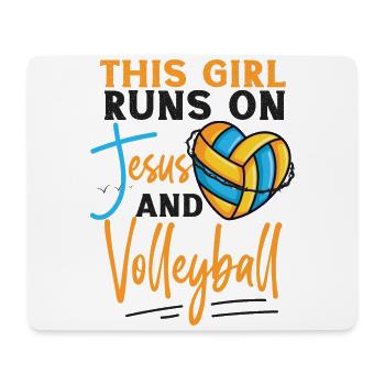 Volleyball Player Team This Girl - Mouse Pad (horizontal) - white - Front