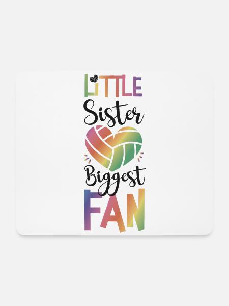 Volleyball Player Team Sister - Mousepad (Querformat) - Weiß
