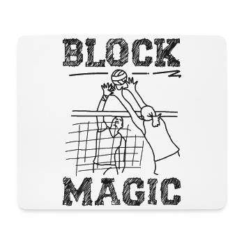 Volleyball Player Team Block Magic - Mousepad (Querformat) - Weiß - Vorne