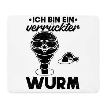 Lustige Würmer Lustiger Wurm I Ich Bin Ein - Mousepad (Querformat) - Weiß - Vorne