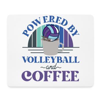 Café de l’équipe de volley-ball - Tapis de souris (format paysage) - blanc - Devant