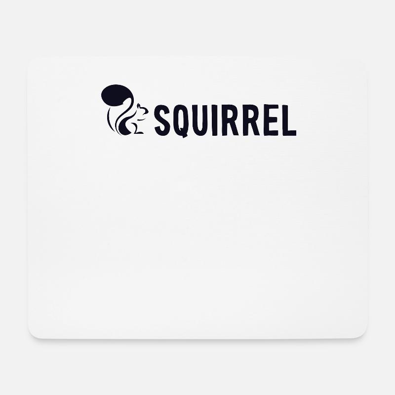 Squirrel Fuchshörnchen Grauhörnchen Squirrel - Mousepad (Querformat) - Weiß