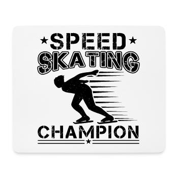 Speed Skating Champion - Mouse Pad (horizontal) - white - Front